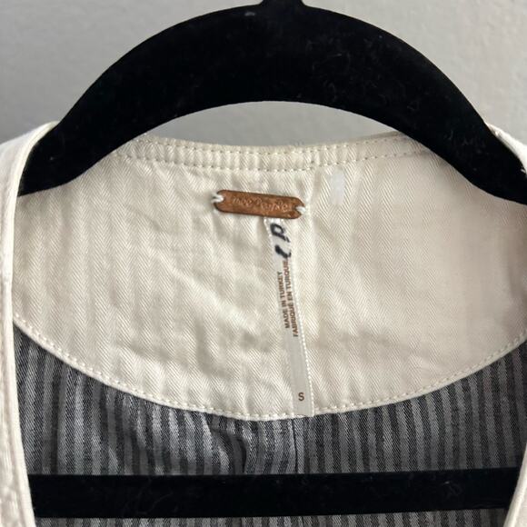 Free People Military Embellished Vest White Size Small - Picture 5 of 5